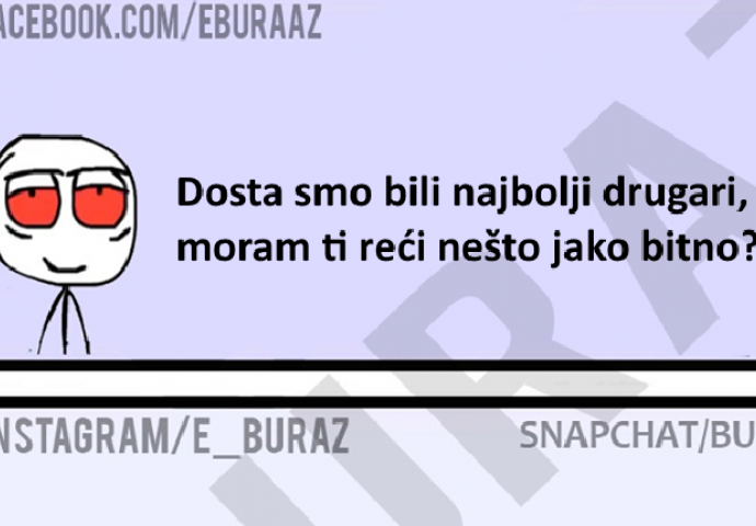 BURAZ PRELAZI NA STVAR