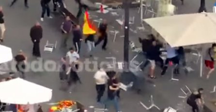 SUKOB DEMONSTRANATA U BARSELONI: Letjele stolice