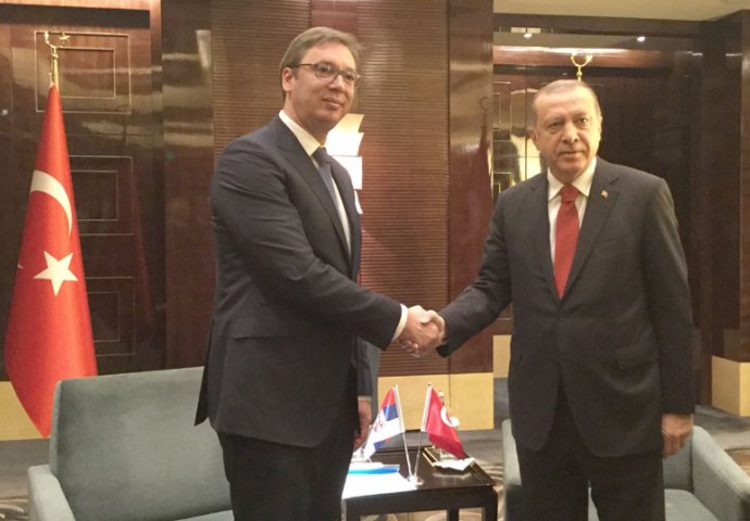 Srbija veoma zadovoljna posjetom turskog predsjednika Erdogana