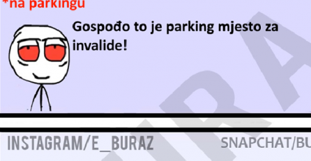 Buraz radi na parkingu 