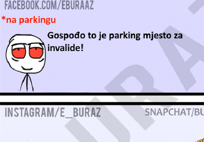 Buraz radi na parkingu 