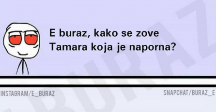 Da li ste znali kako se zove Tamara koja je naporna? 