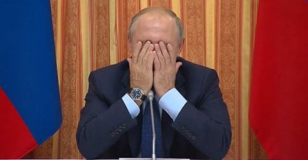 RIJETKO VIĐEN PRIZOR: Putin puca od smijeha, prekrio lice rukama! EVO ŠTA GA JE NASMIJALO! (VIDEO)