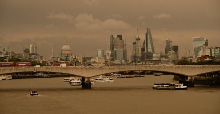 Nebo iznad Londona požutilo od prašine iz Sahare i dima iz Španije i Portugala