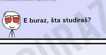 E buraz, šta studiraš? 