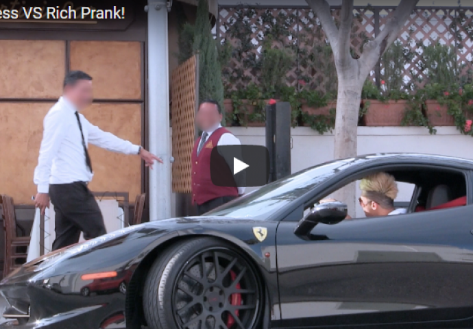 Otjerali ga iz restorana jer je beskućnik a onda se pojavio u Ferrariju (video)
