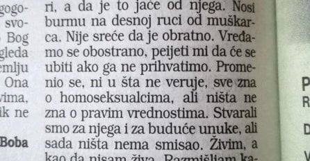 NJEN SIN PRIZNAO DA JE HOMOSEKSUALAC, a ona zatražila pomoć u novinama