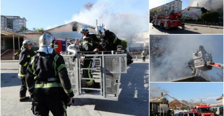 POŽAR U CENTRU ZAGREBA: Zapalila se napuštena zgrada, vatrogasci gase u neposrednoj blizini Glavnog kolodvora