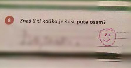 HIT GODINE:  Mališan dao odgovor na testu iz matematike koji je nasmijao internet!