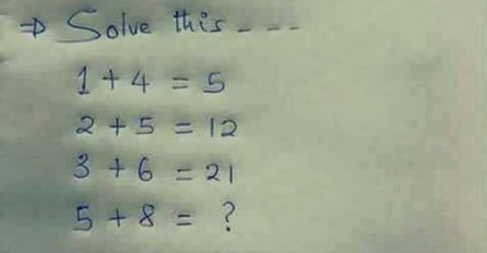 Bukvalno niko ne zna rješenje ove matematičke mozgalice: Da li vi spadate u 1% genijalnih ljudi?