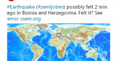 TRESLO SE TLO U BOSNI I HERCEGOVINI: Zemljotres uzdrmao OVAJ GRAD!