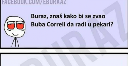 E buraz, kako bi se zvao Buba Corelli da radi u pekari ? 