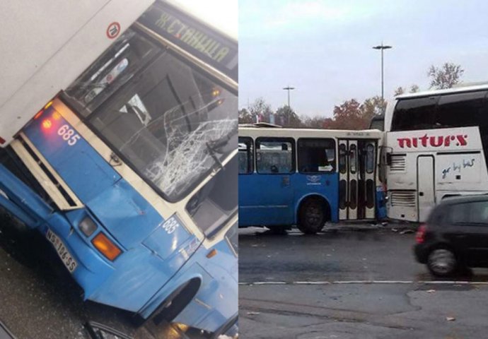 NESREĆA U CENTRU GRADA: Sudar dva autobusa, šestero povrijeđeno!