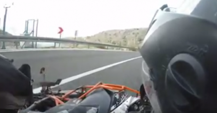Bura otpuhala motocikl, vozaču pomogao trener košarkaša Zadra (VIDEO)