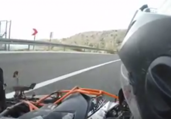Bura otpuhala motocikl, vozaču pomogao trener košarkaša Zadra (VIDEO)