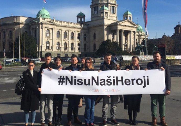 Inicijativa mladih u Srbiji poručila: RATNI ZLOČINCI NISU I NIKADA NEĆE BITI HEROJI!