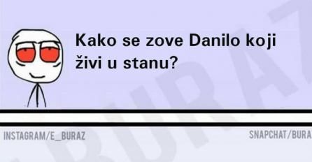 Kako se zove Danilo koji živi u stanu?