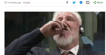 PRALJAK GLAVNA VIJEST NA SVIM SVJETSKIM MEDIJIMA: BBC piše kako je popio otrov!