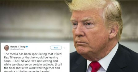 Trump na Twitteru komentarisao glasine o otkazu državnom tajniku Tillersonu