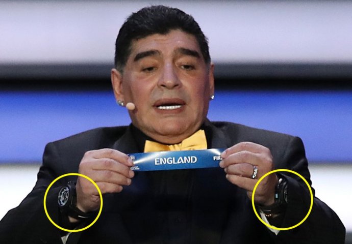 POSEBNO ZNAČENJE: Zašto je Maradona na ždrijebu Svjetskog prvenstva NOSIO DVA RUČNA SATA?