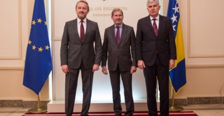 Članovi Predsjedništva s Hahnom: Evropski put BiH nema alternativu