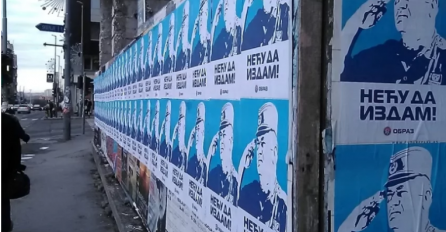 PROVOKACIJE: Beograd na dan posjete članova Predsjedništva BiH oblijepljen plakatima Ratka Mladića