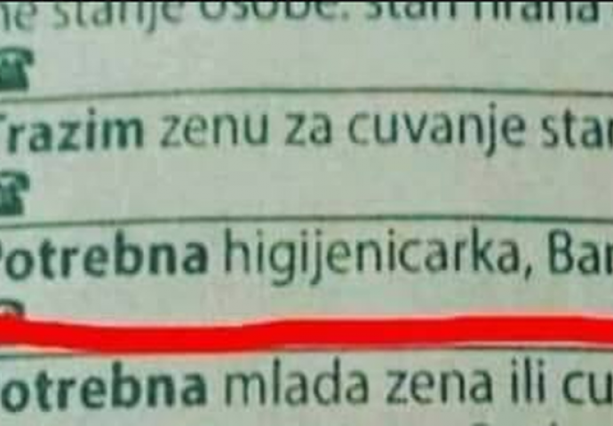 UPRAVO JE OBJAVLJEN OGLAS ZA POSAO IZ SNOVA: Kada vidite uslove, poslat ćete CV ISTE SEKUNDE