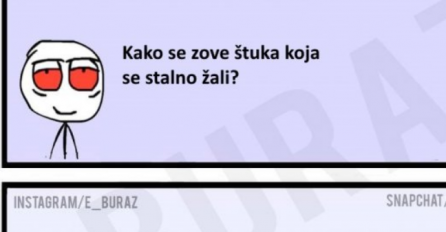 E buraz, kako se zove štuka koja se stalno žali?