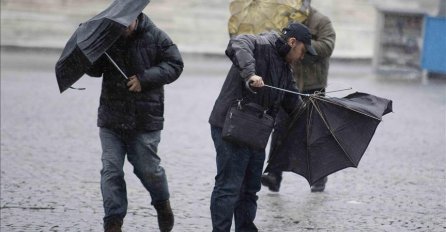 ZA SUTRA IZDATO NARANDŽASTO UPOZORENJE: Udari vjetra i do 80 km na čas!