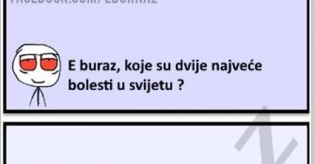 E buraz, koje su dvije najveće bolesti u svijetu?