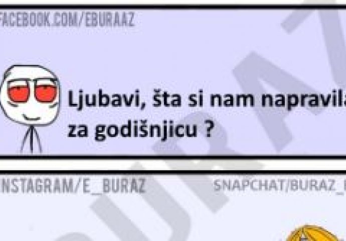 Ljubavi, šta si nam napravila za godišnjicu ?