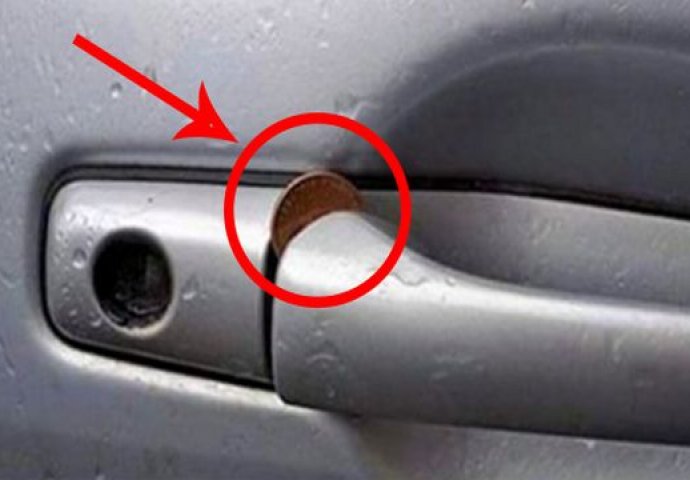 BUDITE OPREZNI: Ako vidite novčić ovako zaglavljen na vratima vašeg automobila, REAGUJTE ODMAH!