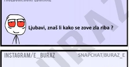 Ljubavi, znaš li kako se zove zla riba ?