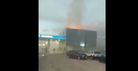 Požar na benzinskoj pumpi u Kiseljaku! (VIDEO)