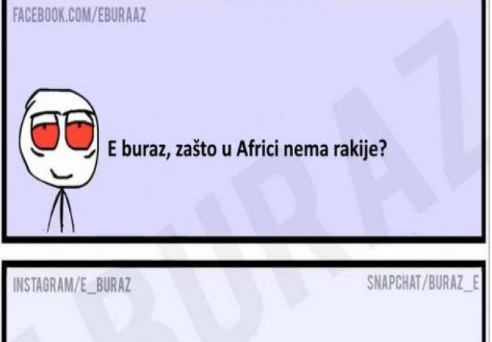 E buraz, zašto u Africi nema rakije ?