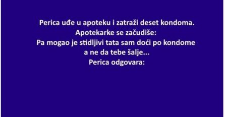 VIC: Perica uđe u apoteku i traži 10 kondoma