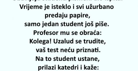 VIC: Obavljaju studenti pismeni dio ispita..