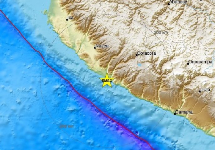 Izdano upozorenje na cunami: Snažan zemljotres pogodio Peru