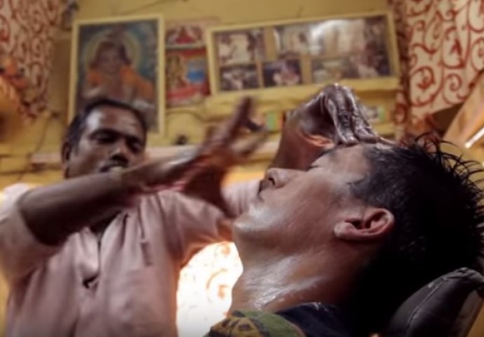Brijanje kakvo možete doživjeti samo u Indiji, učite od majstora! (VIDEO)