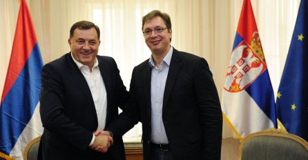 Dodik i Vučić u Beogradu razgovarali o unapređenju odnosa RS i Srbije