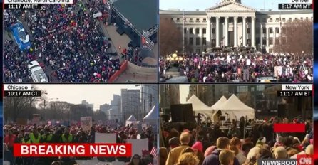 Hiljade žena širom svijeta prosvjeduju protiv Trumpa: "Naš gumb je veći od tvog"