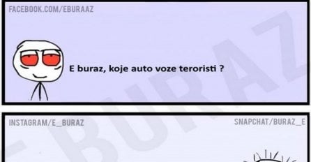 E buraz, koje auto voze teroristi ?