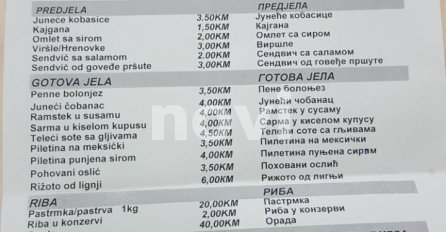 FOTO DANA/Pogledajte šta parlamentarci danas jedu i za koliko para!