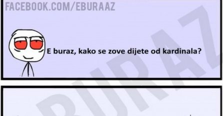 E buraz, kako se zove dijete kardinala ?