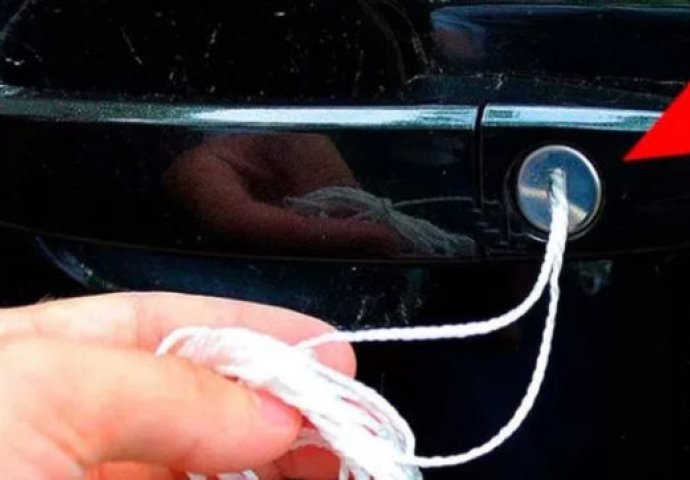 AKO NEKADA IZGUBITE KLJUČ: Evo kako možete otključati auto za 30 sekundi pomoću OBIČNE PERTLE (VIDEO)