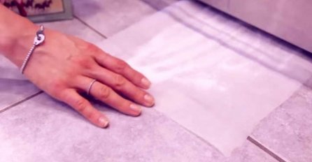 STAVILA JE BORAKS NA PAPIR ISPOD FRIŽIDERA: Čekajte dok vidite šta je izvukla! (VIDEO)