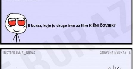 E buraz, koje je drugo ime za film KIŠNI ČOVJEK?