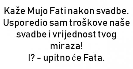 VIC: Kaže Mujo Fati nakon svadbe: