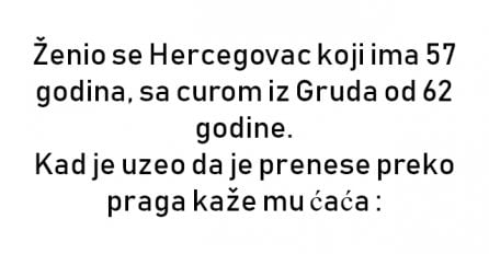 VIC : Ženidba Hercegovca sa curom iz Gruda