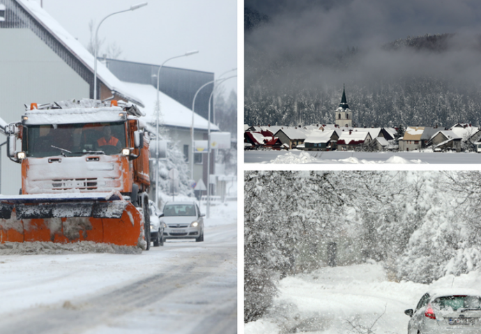 UKLJUČIO SE METEOALARM ZA HRVATSKU: Pada snijeg, mećava nosi sve pred sobom, najgore se tek očekuje (FOTO)